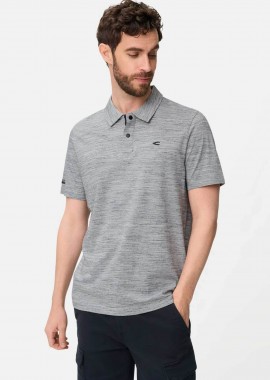 CAMEL ACTIVE - Camel Active ανδρική μπλούζα πόλο με κεντημένο monogram Regular Fit - C261-409920-7P25 Μπλε Σκούρο
