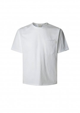 PEPE JEANS - Pepe Jeans ανδρικό T-shirt μονόχρωμο Regular Fit - PM509765 Λευκό
