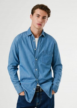 Pepe Jeans ανδρικό denim πουκάμισο Slim Fit 