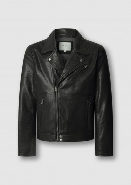 PEPE JEANS - Pepe Jeans ανδρικό δερμάτινο biker jacket