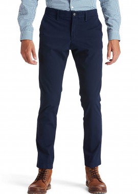 Timberland ανδρικό παντελόνι chino Slim Fit ''Sargent Lake Stretch Twill'' - TB0A2BYY4331 Μπλε Σκούρο