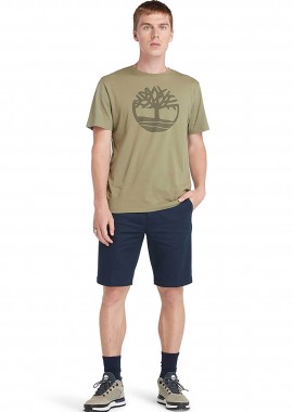 TIMBERLAND - Timberland ανδρική βερμούδα chino Straight Fit ''Squam Lake'' - TB0A2DFM4331 Μπλε Σκούρο