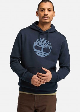 TIMBERLAND - Timberland ανδρική μπλούζα φούτερ με κουκούλα και logo print - TB0A2BJH4331 Μπλε Σκούρο