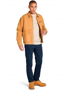 Timberland ανδρικό παντελόνι cargo twill Regular Fit - TB0A6H374331 Μπλε Σκούρο
