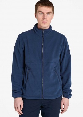 TIMBERLAND - Timberland ανδρική ζακέτα polar fleece με ψηλό λαιμό και λογότυπο - TB0A6HM34511 Μπλε Σκούρο
