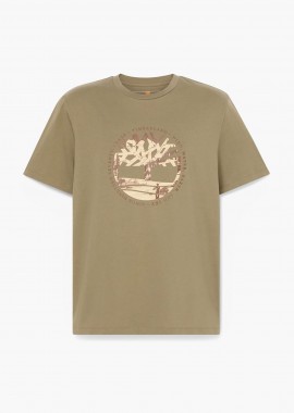 Timberland ανδρικό T-shirt με graphic tree logo Regular Fit 