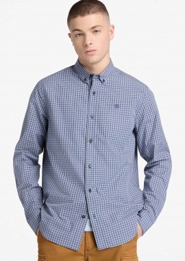 TIMBERLAND - Timberland ανδρικό πουκάμισο button down με καρό σχέδιο και κεντημένο logo tree Regular Fit