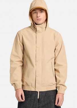 TIMBERLAND - Timberland ανδρικό αδιάβροχο bomber jacket με αποσπώμενη κουκούλα και κεντημένο tree logo - TB0A44MQY941 Μπεζ