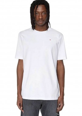 DIESEL - Diesel ανδρικό T-shirt με λογότυπο ''U-Adjust-Microdiv'' - S25A149310NIAX Λευκό
