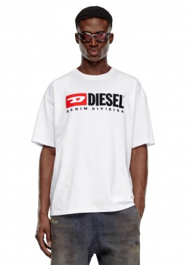 Diesel ανδρικό T-shirt Relaxed Fit ''T-Boxt-Div'' - S25A149430GRAI Λευκό