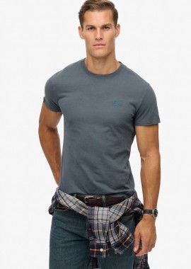 SUPERDRY & CO - Superdry ανδρικό T-shirt με κεντημένο λογότυπο Slim Fit