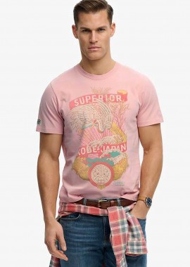 SUPERDRY & CO - Superdry ανδρικό T-shirt με graphic print Relaxed Fit