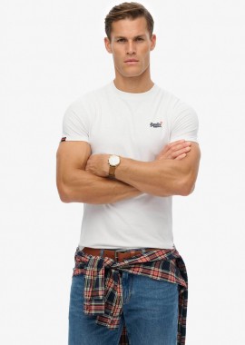 Superdry ανδρικό T-shirt με κεντημένο λογότυπο Regular Fit 