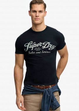 Superdry ανδρικό T-shirt με print Relaxed Fit 