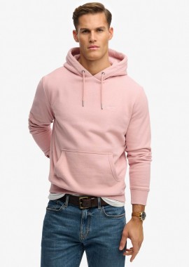 SUPERDRY & CO - Superdry ανδρική μπλούζα φούτερ με κουκούλα και κεντημένο λογότυπο Loose Fit