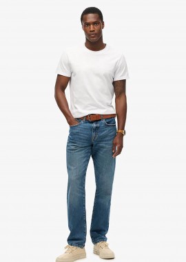 SUPERDRY & CO - Superdry ανδρικό τζιν παντελόνι πεντάτσεπο Slim Straight Fit