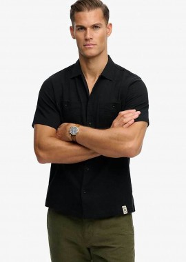 Superdry ανδρικό πουκάμισο textured με τσέπες Relaxed Fit 