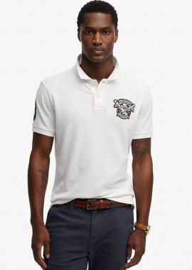 SUPERDRY & CO - Superdry ανδρική μπλούζα πόλο με κεντημένο badge Relaxed Fit