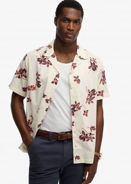 Superdry ανδρικό κοντομάνικο πουκάμισο με all-over print Relaxed Fit 