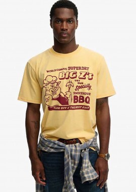 SUPERDRY & CO - Superdry ανδρικό T-shirt με print Loose Fit
