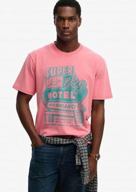 Superdry ανδρικό T-shirt με print Loose Fit 