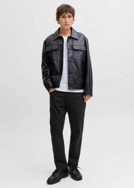 JACK & JONES ανδρικό τζιν παντελόνι πεντάτσεπο Regular Fit - 12293328 Μαύρο