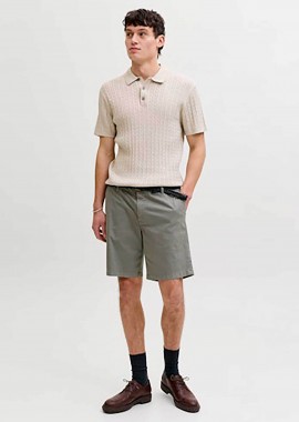 JACK & JONES ανδρική βερμούδα chino Relaxed Fit - 12293005 Λαδί