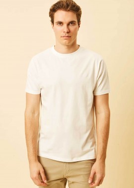 DORS ανδρικό T-shirt με κεντημένο λογότυπο Regular Fit - 1140020.C01 Λευκό