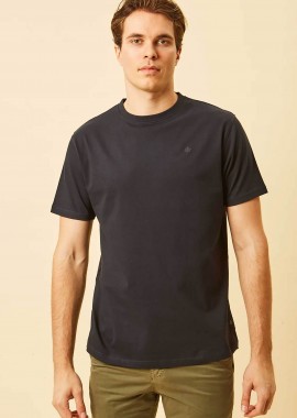DORS - DORS ανδρικό T-shirt με κεντημένο λογότυπο Regular Fit - 1140020.C02 Μπλε Σκούρο