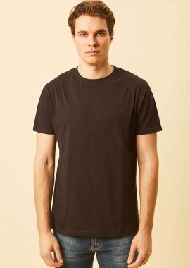DORS ανδρικό T-shirt με κεντημένο λογότυπο Regular Fit - 1140020.C05 Μαύρο