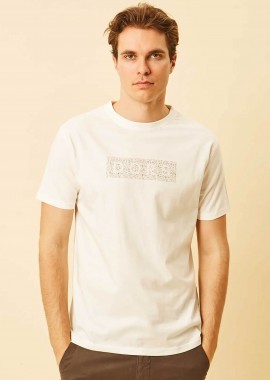 DORS - DORS ανδρικό T-shirt με graphic logo Regular Fit - 1140024.C01 Λευκό