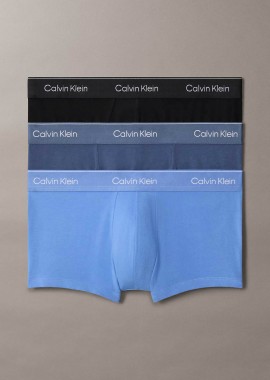 - Calvin Klein σετ ανδρικά εσώρουχα trunk με λογότυπο (3 τεμάχια) - LV00NB4389 Μπλε