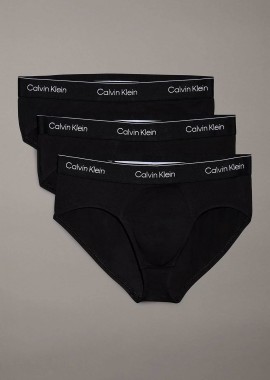 - Calvin Klein σετ ανδρικά εσώρουχα brief με λογότυπο (3 τεμάχια) - LV00NB4388 Μαύρο