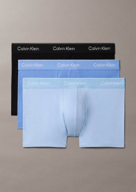 CALVIN KLEIN - Calvin Klein σετ ανδρικά εσώρουχα trunk με λογότυπο (3 τεμάχια) - LV00NB4392 Μπλε
