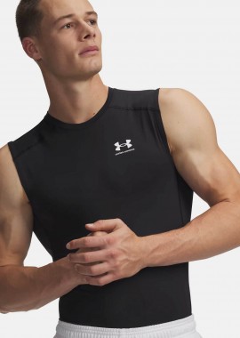 Under Armour ανδρική αμάνικη μπλούζα με λογότυπο Ultra Slim Fit HeatGear®