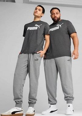 Puma ανδρικό παντελόνι φόρμας με λογότυπο και λάστιχο στο κάτω μέρος 