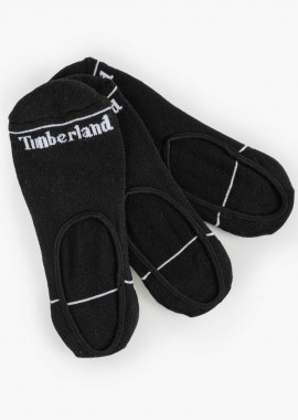 Timberland σετ unisex κοντές κάλτσες no-show (3 ζευγάρια) - TB0A6B9F0011 Μαύρο