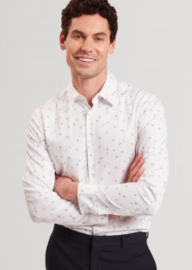 TED BAKER - Ted Baker ανδρικό πουκάμισο με all-over print Regular Fit