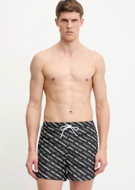 KARL LAGERFELD - Karl Lagerfeld ανδρικό μαγιό σορτς με all-over logo print - A2M46063 Μαύρο
