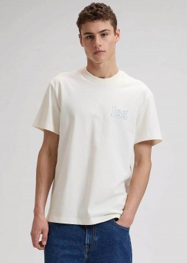 Lee® ανδρικό T-shirt με λογότυπο και print στο πίσω μέρος Relaxed Fit 