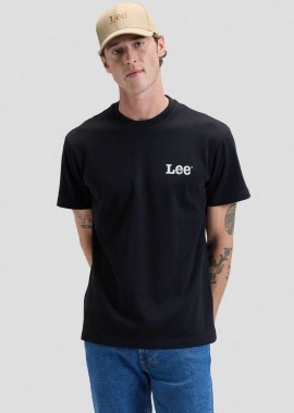 LEE - Lee® ανδρικό T-shirt με λογότυπο και lettering στο πίσω μέρος Relaxed Fit