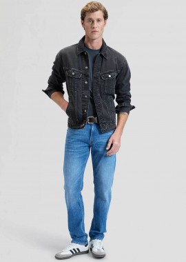 Lee® ανδρικό τζιν παντελόνι πεντάτσεπο Regular Straight Fit 