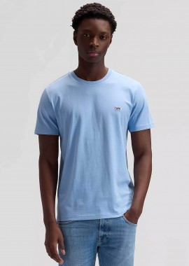 LEE - Lee® ανδρικό T-shirt με logo patch Regular Fit - 112376472 Μπλε Ανοιχτό