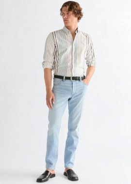 WRANGLER - Wrangler® ανδρικό τζιν παντελόνι πεντάτσεπο Straight Fit