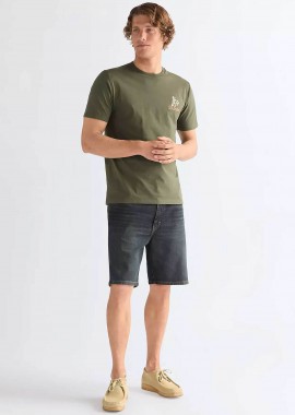 WRANGLER - Wrangler® ανδρική denim βερμούδα πεντάτσεπη Regular Fit