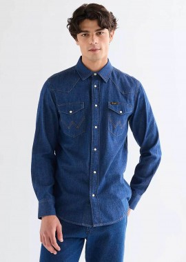 Wrangler® ανδρικό denim πουκάμισο Regular Fit 