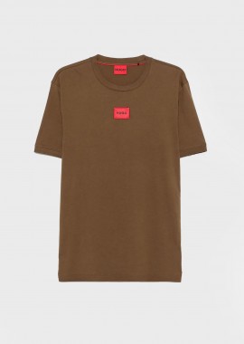 Hugo Boss ανδρικό T-shirt με contrast logo patch Regular Fit 