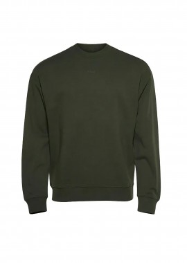 HUGO - Hugo Boss ανδρική μπλούζα φούτερ μονόχρωμη Regular Fit - 50525892 Κυπαρισσί