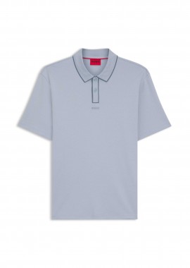 HUGO - Hugo Boss ανδρική μπλούζα πόλο με logo patch Regular Fit