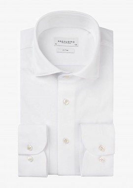 Profuomo ανδρικό πουκάμισο μονόχρωμο Slim Fit 